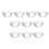 50Pcs Small Round Glass Bowls Stackable Salad Dessert Prep Bowls 6