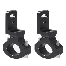 2X Universele 22mm 25mm 7/8 Inch Motorfiets Koplamp Beugel Spotlight Houder Buis Klem voor Cafer Racer Chopper, TG82