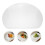 Transparent Acrylic Cutting Board with Lip Non-Slip Kitchen Prep 8