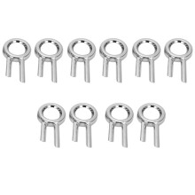 10PCS/Set Plastic Car Front Fog Light Chrome Cover Trim Bezel Frame Garnish for Spacia Custom MK53S