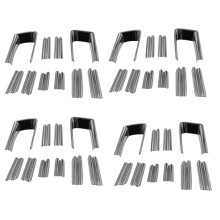 40X for Alphard 30 Series Front Bumper Trim Protector Strip Fog Lamp Fog Light Garnish Strip Chrome Decorative