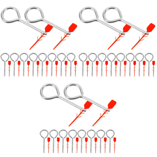 30Pcs Fire Extinguisher Replacement Lock Pins Metal Safety Pull Pins 2