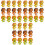 36Pcs Cute Lion Erasers Bulk Tpr Material Assorted Colors Drawing Use 5