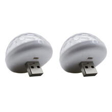 2X Mehr Farbige USB LED Auto Innen Beleuchtung Lampe Atmosphären Licht Neon Lampen Sound Sensor DJ Licht