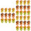 36Pcs Cute Lion Erasers Bulk Tpr Material Assorted Colors Drawing Use 8