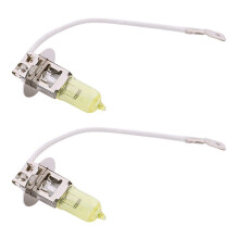 2X Car Halogen Bulbs Vehicle Fog Light 12V H3 100W Yellow Bulbs