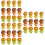 36Pcs Cute Lion Erasers Bulk Tpr Material Assorted Colors Drawing Use 9