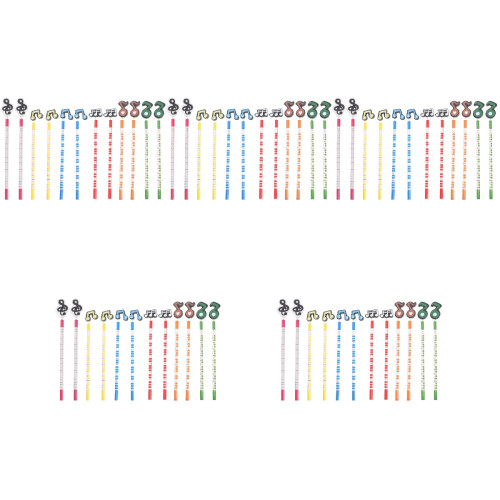 60Pcs Personalized Music Note Pencils Assorted Color for Study Use 2