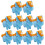 40Pcs Fun Multi Mini Unicorn Erasers Scented Erasers for Classroom Use 2