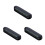 3Pièces Plaque Téléphone Magnétique Noire ABS Pour 9