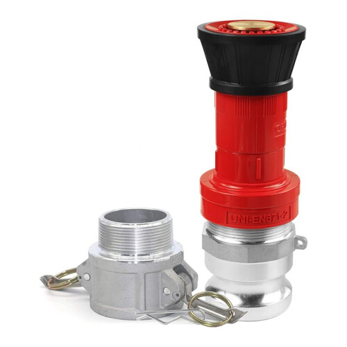 Bocal de Mangueira de Incêndio, 2 Polegadas NPSH HeavyDuty Industrial Fire Hose Constant Flow Fog Nozzle com 2 Peças 2 Polegadas Camlock Fitting 2