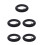 5Pcs Durable Black Rubber Electric Scooter Wheels for 4