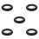 5Pcs Durable Black Rubber Electric Scooter Wheels for 6