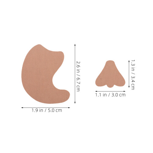 10Pcs Beige PVC Nose Protector for Kids Windproof Sun Uv Shield Skiing 1