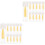 24Pcs Portable Yellow Silicone Contacts Lens Tools Small Size 5