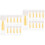 24Pcs Portable Yellow Silicone Contacts Lens Tools Small Size 6