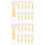 24Pcs Portable Yellow Silicone Contacts Lens Tools Small Size 7