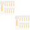24Pcs Portable Yellow Silicone Contacts Lens Tools Small Size 8