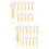 24Pcs Portable Yellow Silicone Contacts Lens Tools Small Size 9