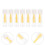 24Pcs Portable Yellow Silicone Contacts Lens Tools Small Size 11