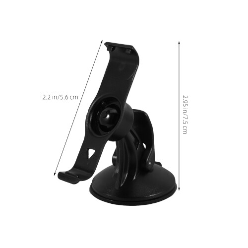 2Pièces Support Ventouse Noir Ajustable Pour GPS 1