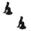 2Pièces Support Ventouse Noir Ajustable Pour GPS 6
