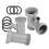 10Pcs Kitchen Sink Drain Pipe with V Bend Joint and Washer Set 2
