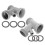 10Pcs Kitchen Sink Drain Pipe with V Bend Joint and Washer Set 3
