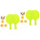 2Sets Durable ABS Hanging Table Tennis Trainer Interactive Kids Toy 5
