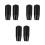 6Pcs Black Plastic Fireplace Handle Sleeve Oven Door Grip 4