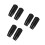 6Pcs Black Plastic Fireplace Handle Sleeve Oven Door Grip 7