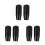 6Pcs Black Plastic Fireplace Handle Sleeve Oven Door Grip 10