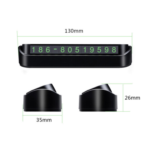 2pcs Parking Phone Number Car Move License Plate 1
