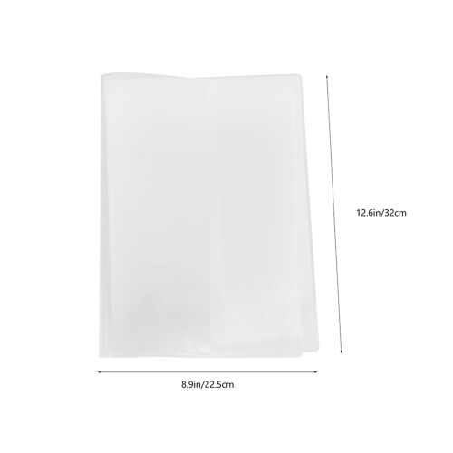 10Pcs Clear PVC Protective Book Covers for A5 Hardcover Notebooks 1
