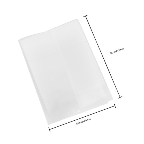 10Pcs Clear PVC Protective Book Covers for A5 Hardcover Notebooks 2