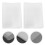 10Pcs Clear PVC Protective Book Covers for A5 Hardcover Notebooks 10