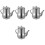 4Pcs Stainless Steel Oil Holder Practical Grease Container 5