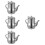 4Pcs Stainless Steel Oil Holder Practical Grease Container 9