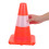 3Pcs Reflective Plastic Road Cones Orange for Outdoor Traffic Control 4