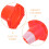 3Pcs Reflective Plastic Road Cones Orange for Outdoor Traffic Control 8
