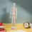 Mannequin Bois Articulé Multipositions Beige Pour Usage 6