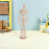 Mannequin Bois Articulé Multipositions Beige Pour Usage 7