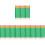 288Pièces Petits Crayons Verts Bois Multi-Usages Et 4