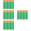 288Pièces Petits Crayons Verts Bois Multi-Usages Et 9