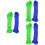 6Pcs Funny Skipping Ropes for Kids Assorted Colors Elastic Durable 6