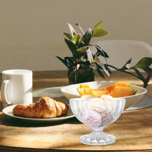 Ijs Kom Transparant Voor Melkshake En Pudding 2