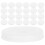 200Pcs White Plastic End Caps for Mailing Tubes Kraft Cardboard Covers 2