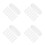 200Pcs White Plastic End Caps for Mailing Tubes Kraft Cardboard Covers 6