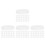 200Pcs White Plastic End Caps for Mailing Tubes Kraft Cardboard Covers 10
