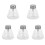 5Pcs Compact Transparent Glass Refillable Press Bottles for Travel Use 4